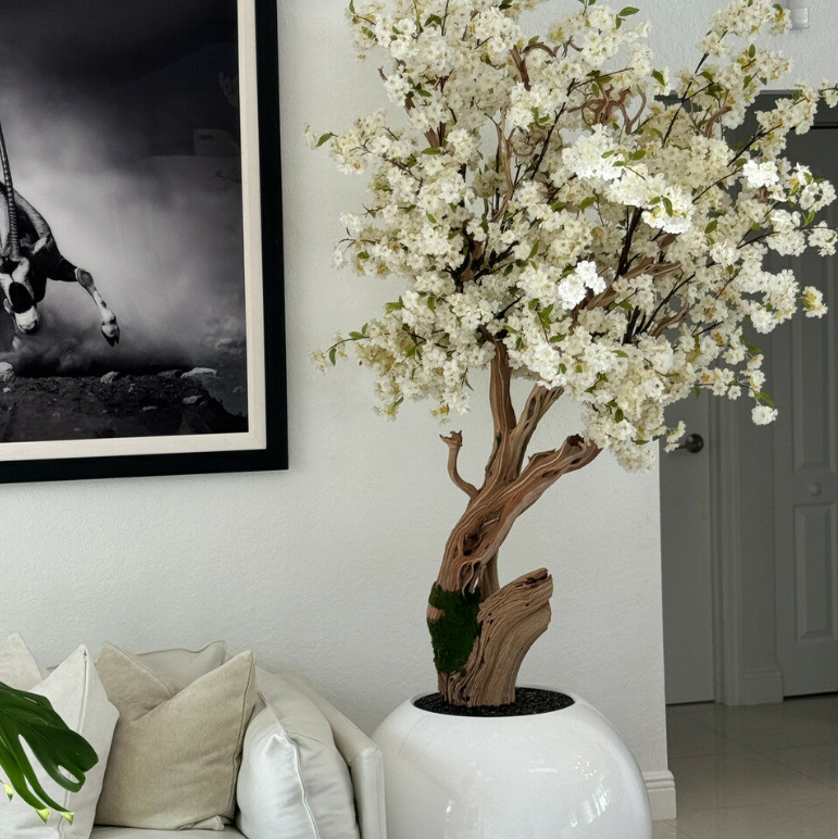Kirschblütenbaum Personalisiert – Kunstbaum mit Realtouch-Blüten
